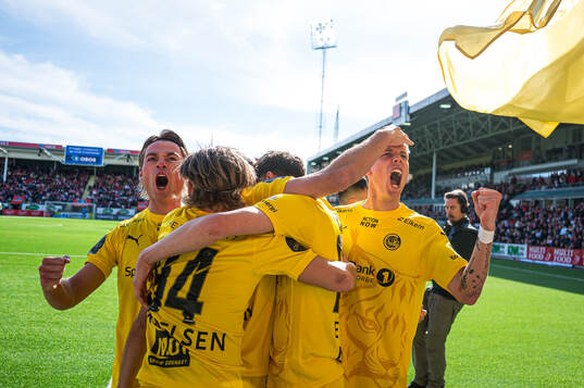 Fredrik Bjørkan of Bodø/Glimt celebrates