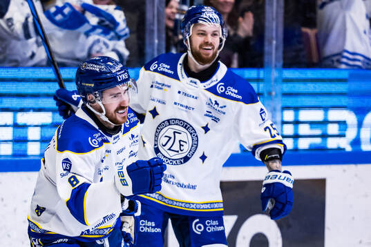 Leksands Matt Caito jublar