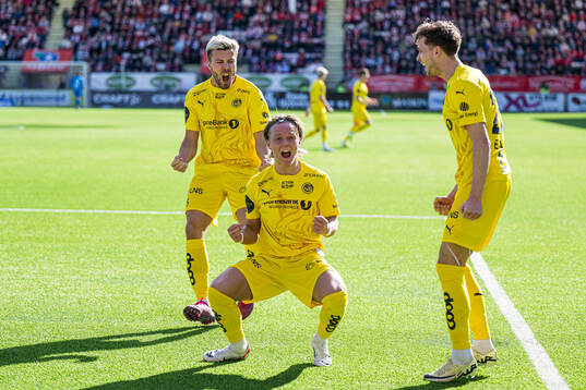 August Mikkelsen of Bodø/Glimt celebrates
