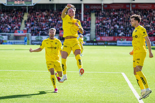 August Mikkelsen of Bodø/Glimt celebrates
