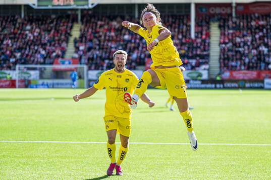 August Mikkelsen of Bodø/Glimt celebrates