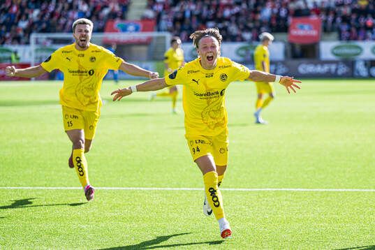 August Mikkelsen of Bodø/Glimt celebrates