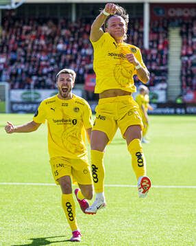 August Mikkelsen of Bodø/Glimt celebrates