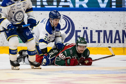 Leksands Lukas Vejdemo och Frölundas Carl Klingberg