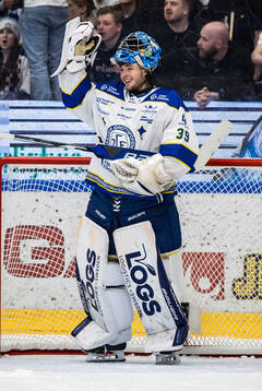 Leksands målvakt Filip Larsson