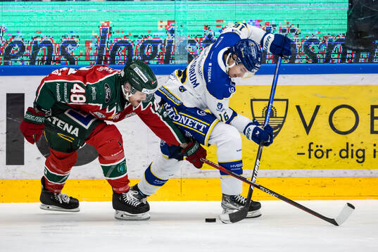 Frölundas Carl Klingberg och Leksands Felix Unger Sörum