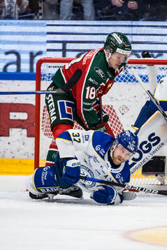 Leksands Anton Lindholm och Frölundas Linus Öberg