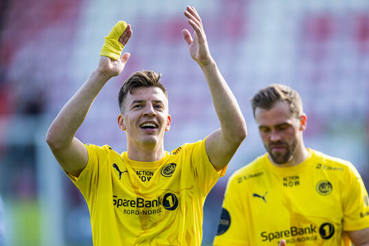 Jostein Gundersen of Bodø/Glimt celebrates