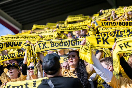 Spectators in the stands