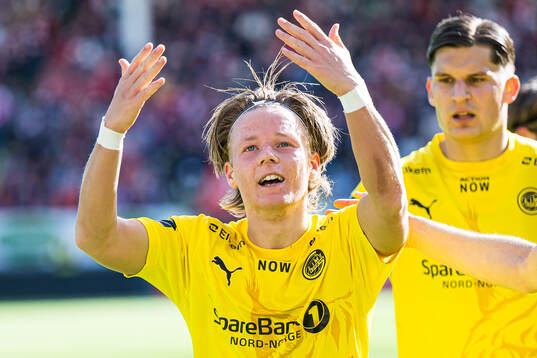 August Mikkelsen of Bodø/Glimt celebrates