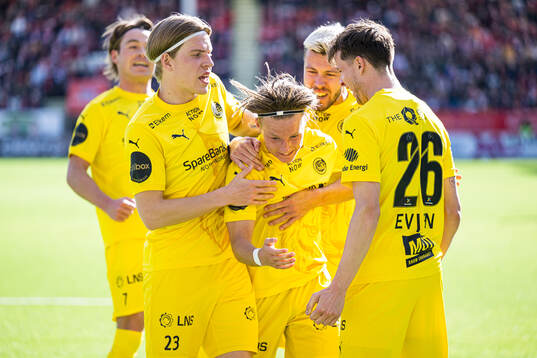 August Mikkelsen of Bodø/Glimt celebrates