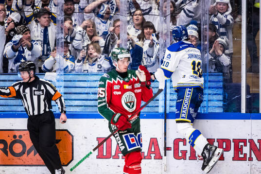 Leksands Anton Johansson jublar