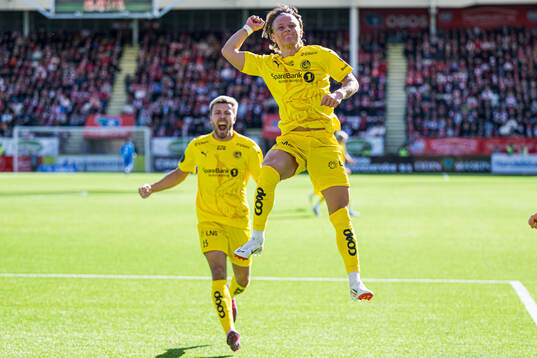 August Mikkelsen of Bodø/Glimt celebrates