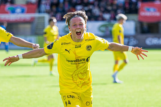 August Mikkelsen of Bodø/Glimt celebrates