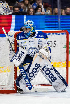 Leksands målvakt Filip Larsson