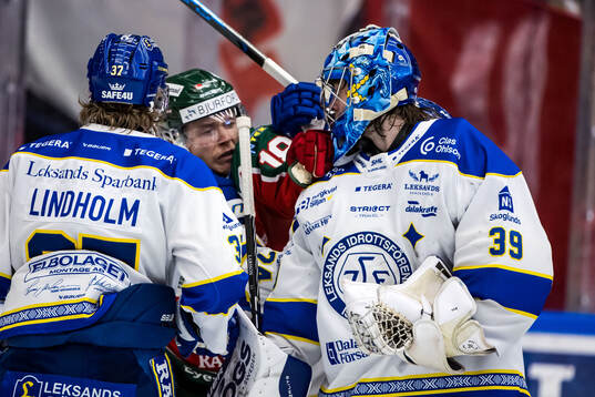 Leksands målvakt Filip Larsson