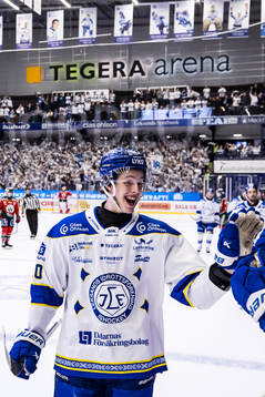 Leksands Anton Johansson jublar