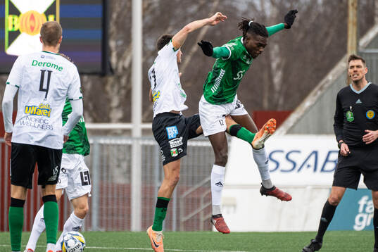 Varbergs Marc Ante Tokich och Brages Ieltsin Jeronimo