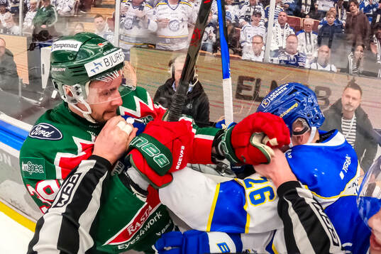 Frölundas Mikael Ruohomaa och Leksands Patrik Norén