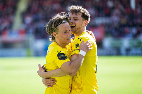 August Mikkelsen of Bodø/Glimt celebrates