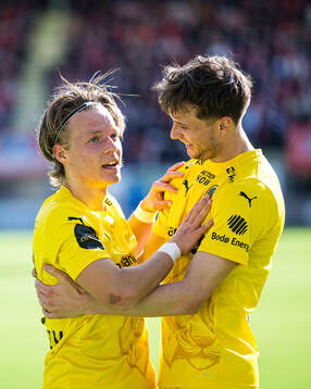 August Mikkelsen of Bodø/Glimt celebrates