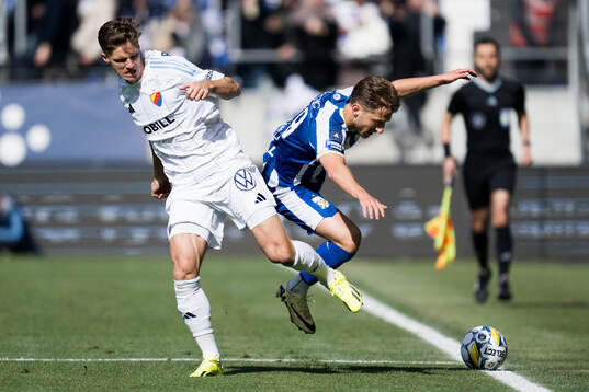 Djurgårdens Samuel Leach Holm och IFK Göteborgs Arbnor