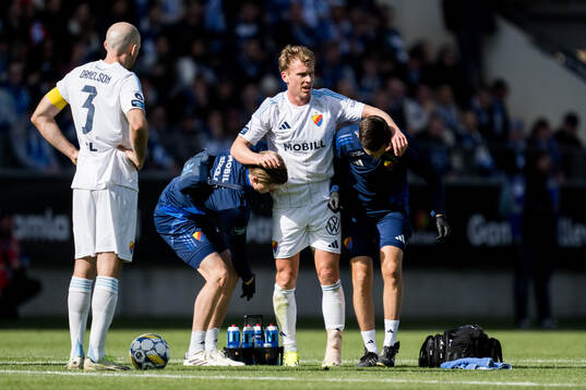 Djurgårdens Rasmus Schuller utgår skadad