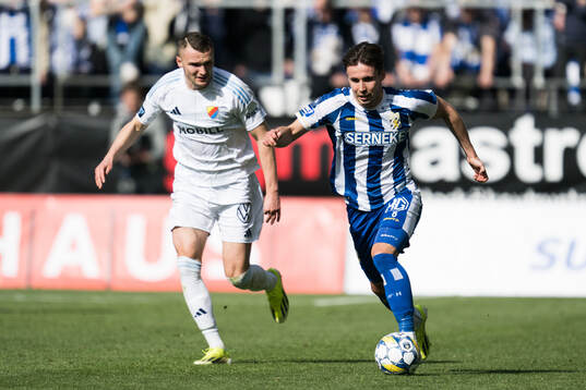 Djurgårdens Piotr Johansson och IFK Göteborgs Anders