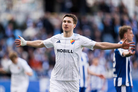 Djurgårdens Miro Tenho jublar