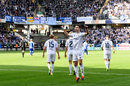 Djurgårdens Miro Tenho jublar