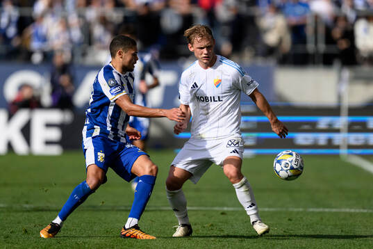 IFK Göteborgs Thomas Santos och Djurgårdens Tobias