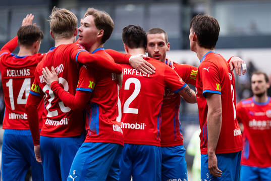 Helsingborgs Arian Kabashi jublar