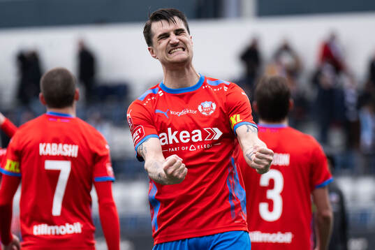 Helsingborgs Jon Birkfeldt jublar