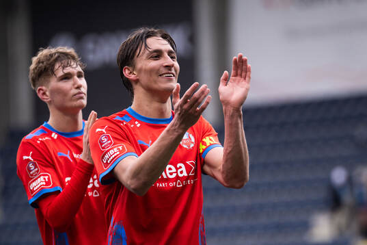 Helsingborgs Wilhelm Nilsson jublar