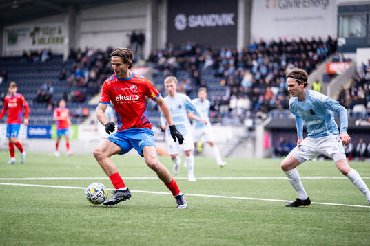 Helsingborgs Wilhelm Loeper och Gefles Sebastian Friman