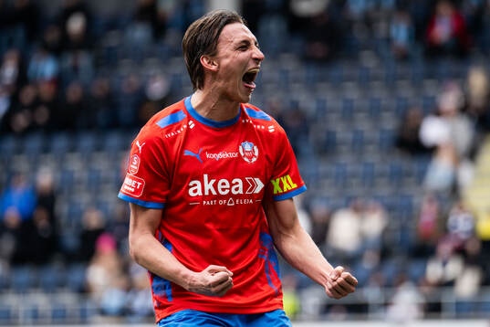 Helsingborgs Wilhelm Nilsson jublar