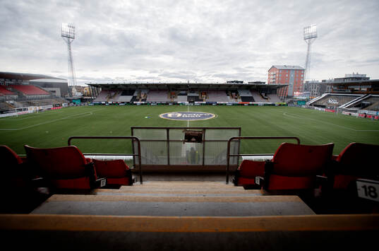 Södra läktaren på Behrn Arena