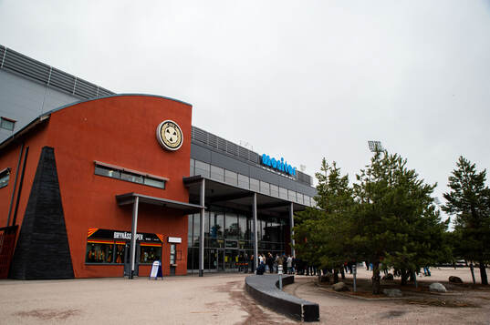 Exteriör av Monitor ERP Arena