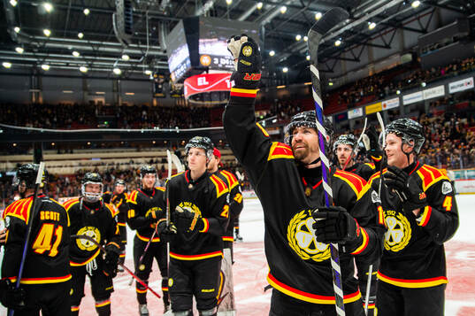 Brynäs Anton Rödin jublar
