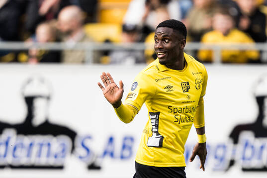 Elfsborgs Michael Baidoo jublar