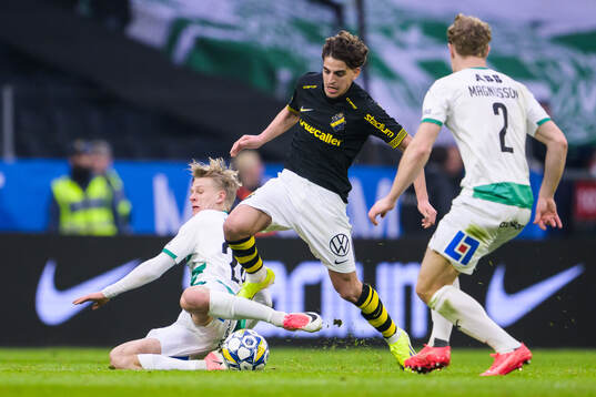 Västerås Marcus Linday och Herman Magnusson mot AIKs Taha