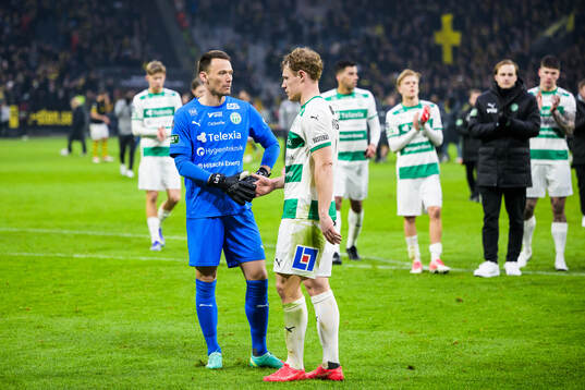 Västerås målvakt Anton Fagerström och Herman Magnusson