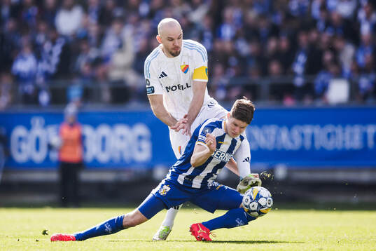 Djurgårdens Marcus Danielson och IFK Göteborgs Gustaf