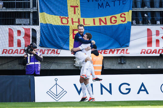 Djurgårdens Miro Tenho jublar