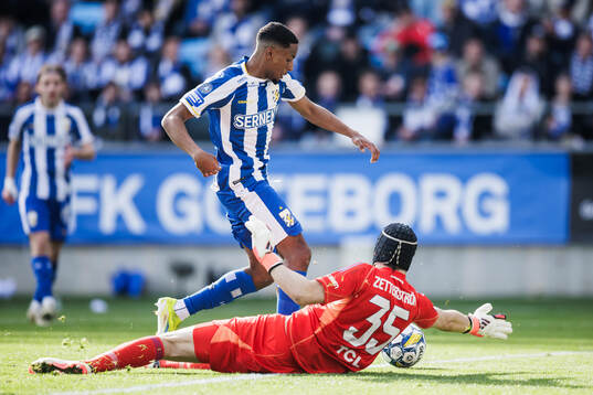 IFK Göteborgs Paulos Abraham och Djurgårdens Jacob Widell