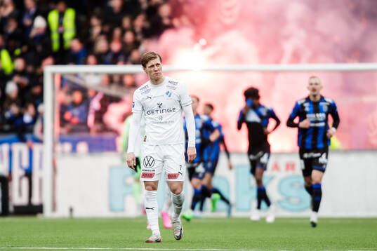 Halmstads Birnir Ingason deppar