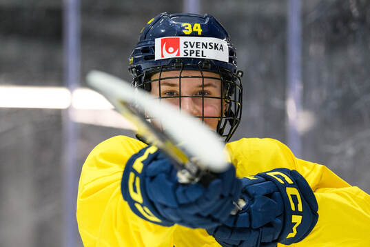 Mira Hallin of Sweden at a practice session