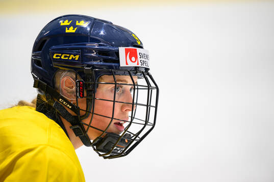 Emma Forsgren of Sweden at a practice session