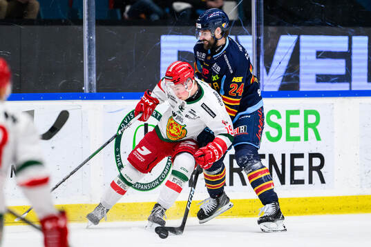 Moras Petter Vesterheim och Djurgårdens Ludvig Rensfeldt