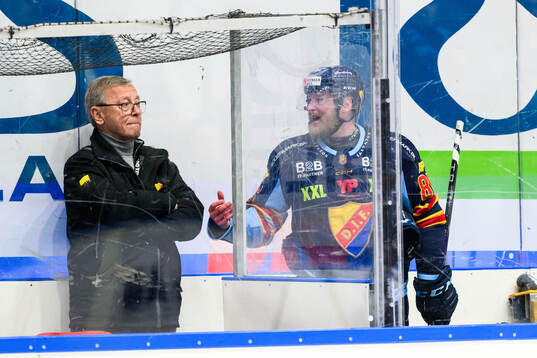 Djurgårdens Linus Klasen reagerar